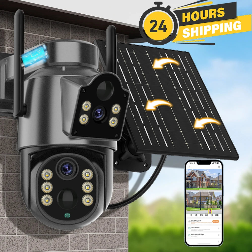 4K HD Solar WiFi Camera Outdoor