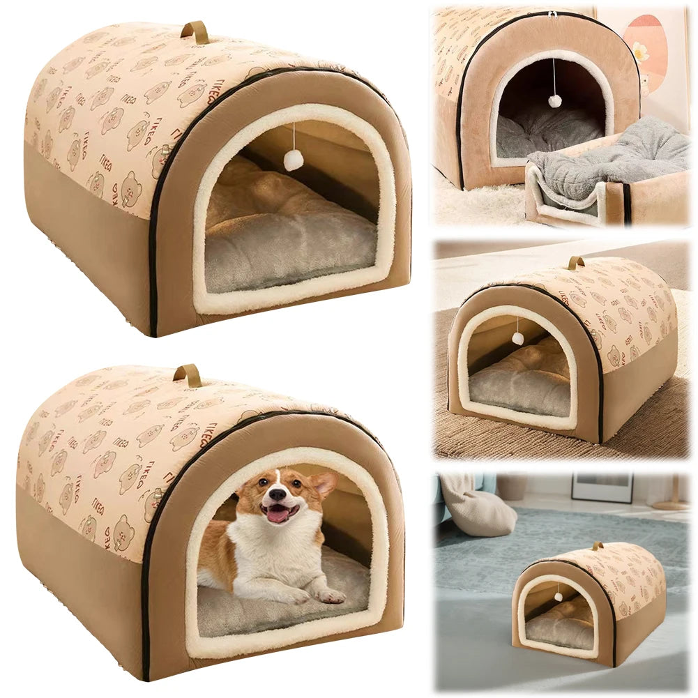 Plush Cotton Puppy Shelter