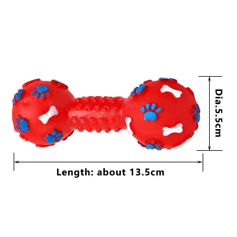 1pcs Pet Sound Polka Dot Squeaky Toy