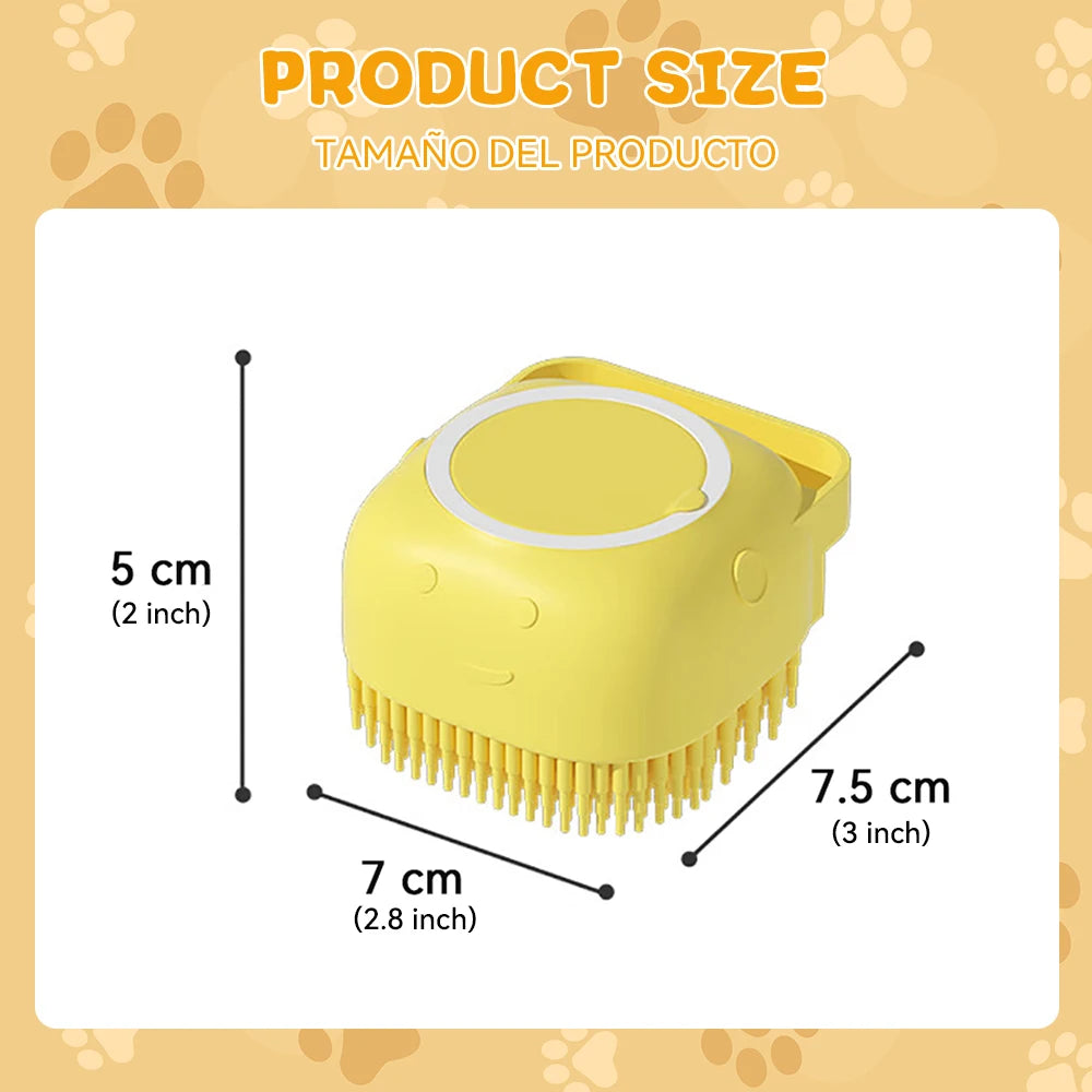 Dog Bath Brush Silicone Pet Shampoo Brush