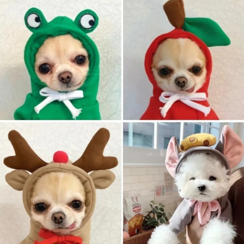 Christmas Dog Winter Hooded Sweatshirt Costume