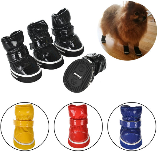 4Pcs/Set Pet Dog Winter Snow Boots