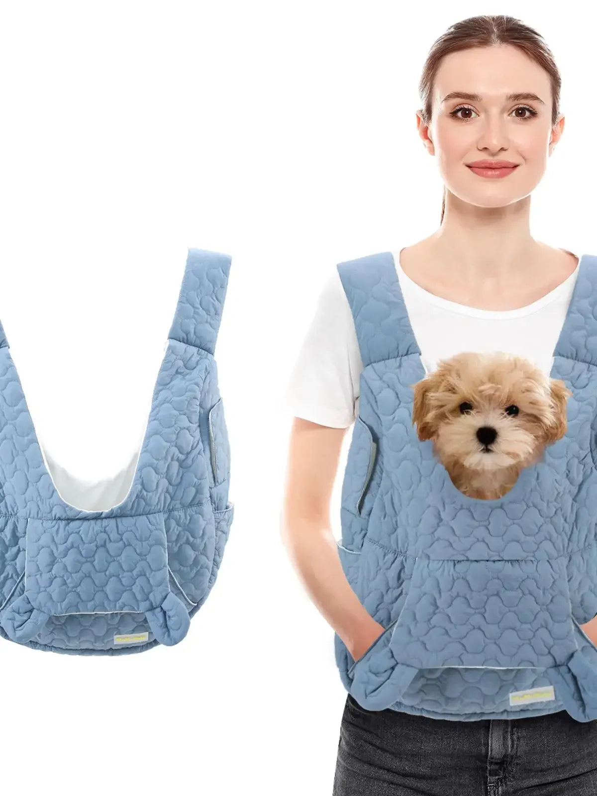 Dog Carrier Cat Backpack Extra Large Capacity Pet Chest Bag Dog and Cat Outdoor Bag Waterproof and Wind Resistant Portable