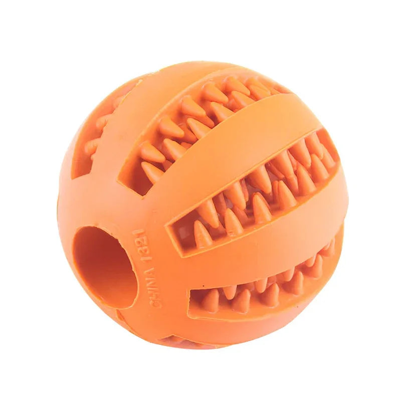 Elasticity Puppy Tooth Cleaning Rubber Food Ball Toy