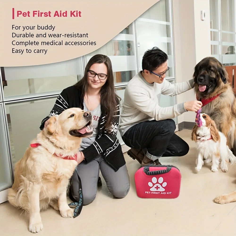 61pcs portable EVA emergency dog and cat pet first aid kit