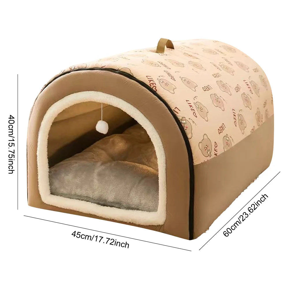 Plush Cotton Puppy Shelter