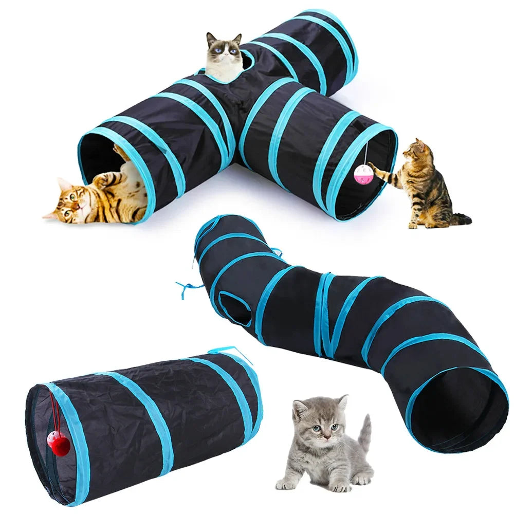 Foldable kitty  S T Y Cross Pass Play Tunnel