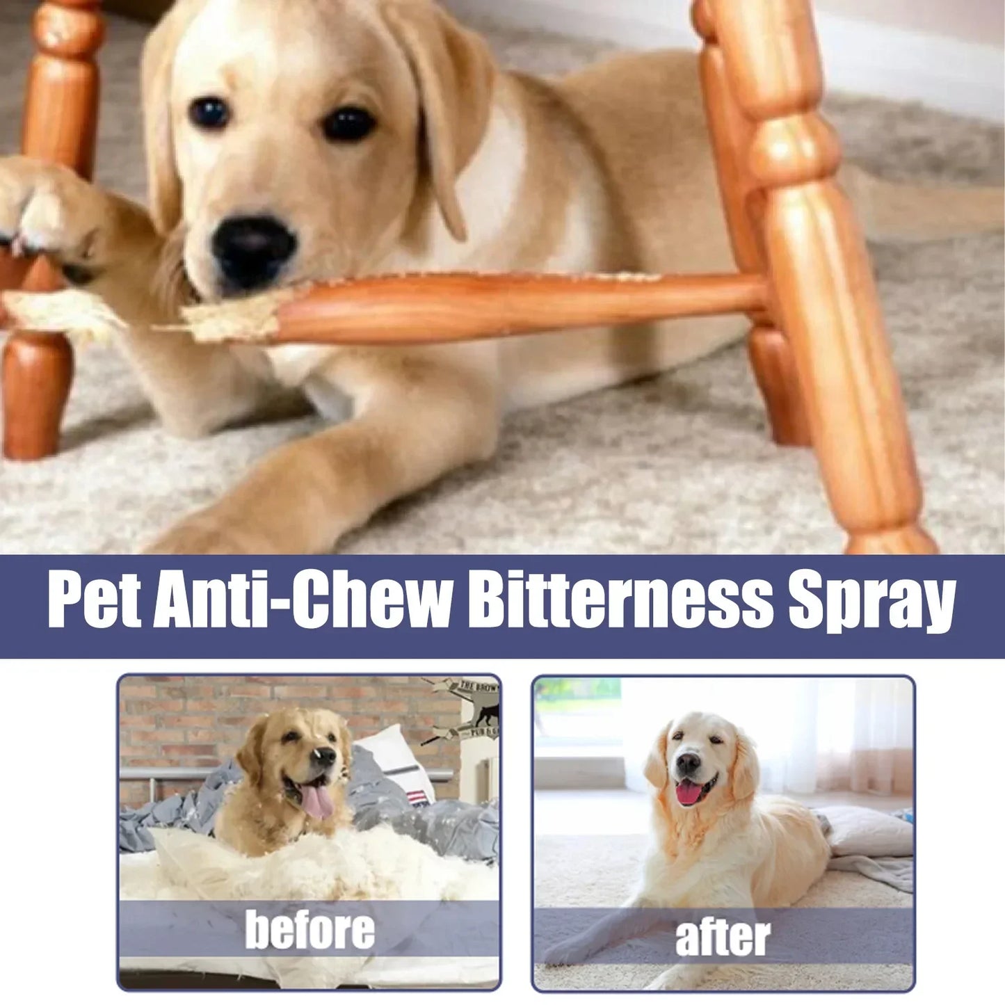 LAVIE LIFE Dog Bitter Spray Anti Chew Scratch Sofa Furniture Anti Chew Prevent Clothes From Being Bitten Pet No Chew Lquid 50ML