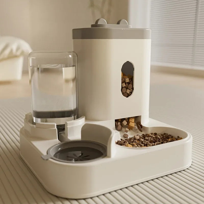 Automatic Feeder Cat / Dog Food Bowl With Water Fountain