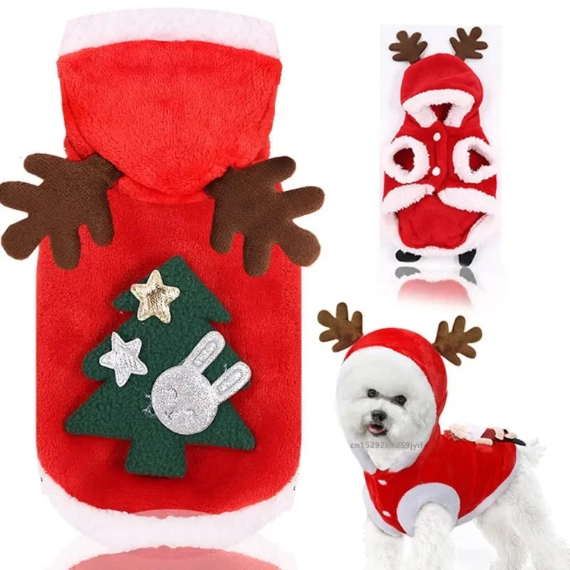 Christmas Pet Clothes Dog Hoodies