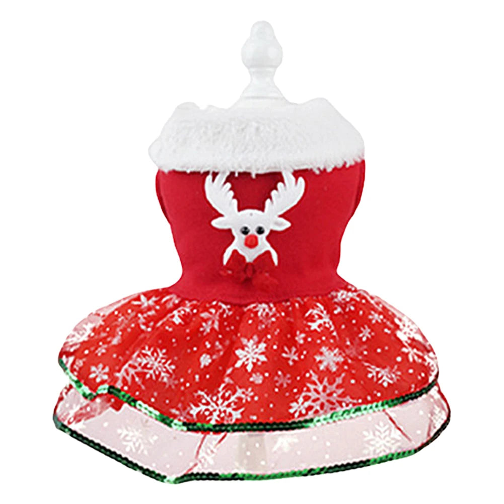 Pet Christmas Dress Costume