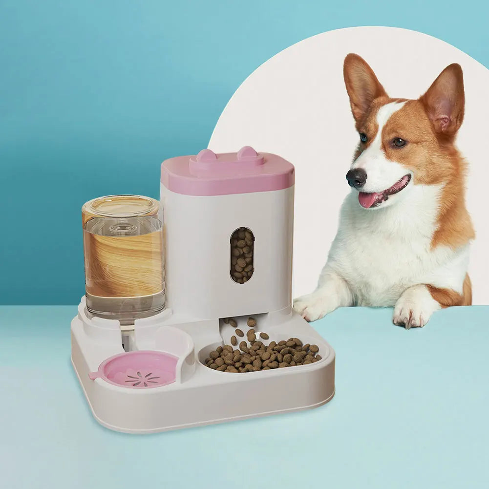 2 in 1 Automatic Cat  and Dog Feeding and Water Dispenser