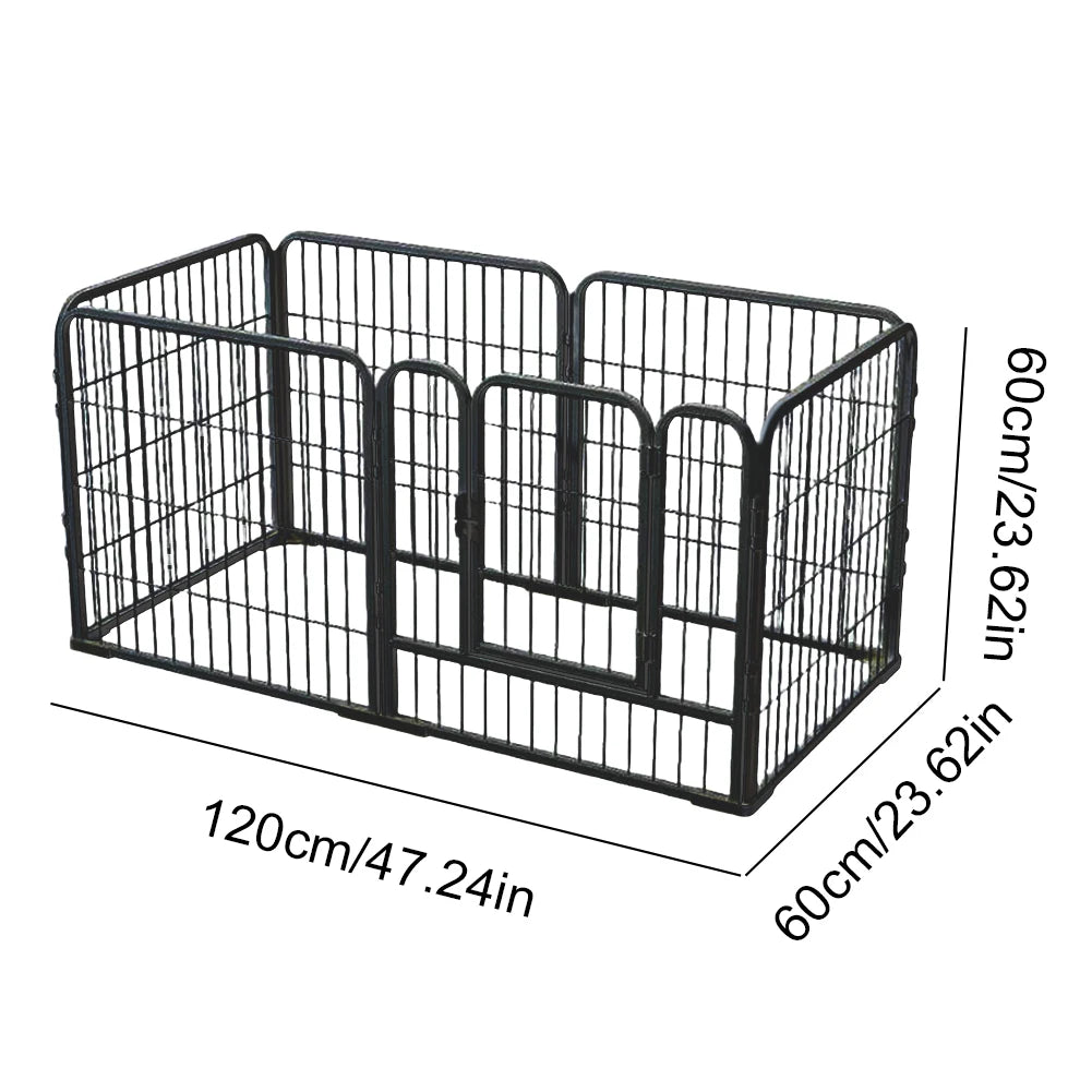 6 Panels Exercise Puppy Kennel