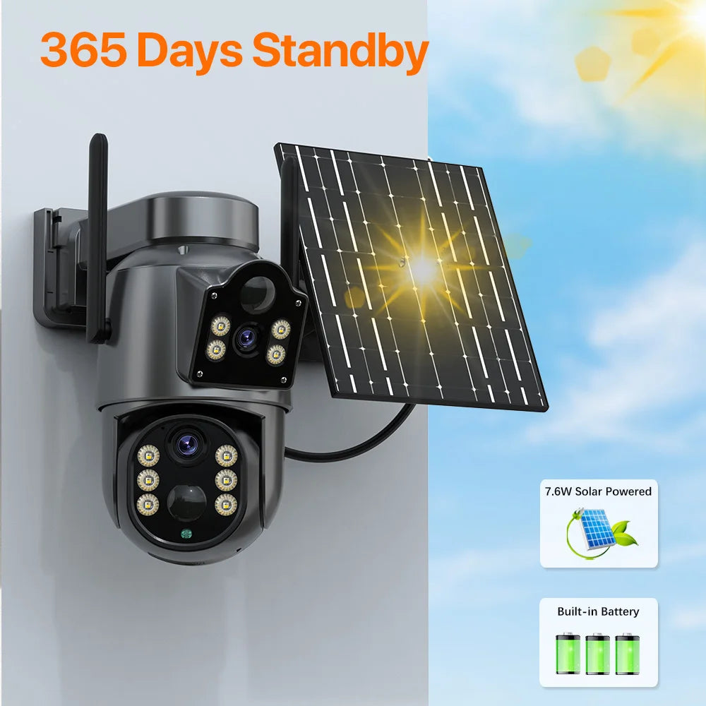 4K HD Solar WiFi Camera Outdoor