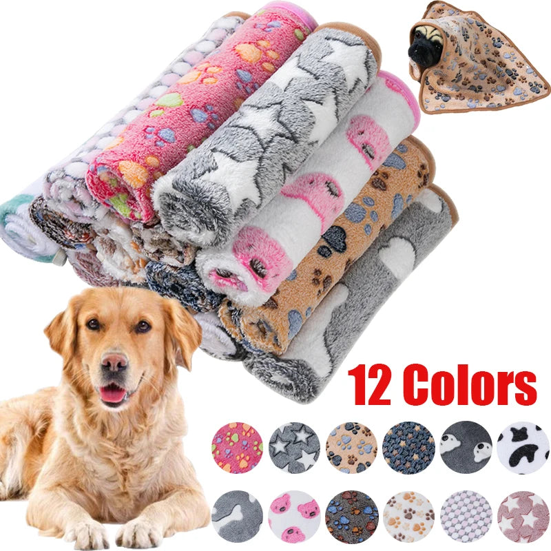 Coral Fleece Pet Sleeping Blanket