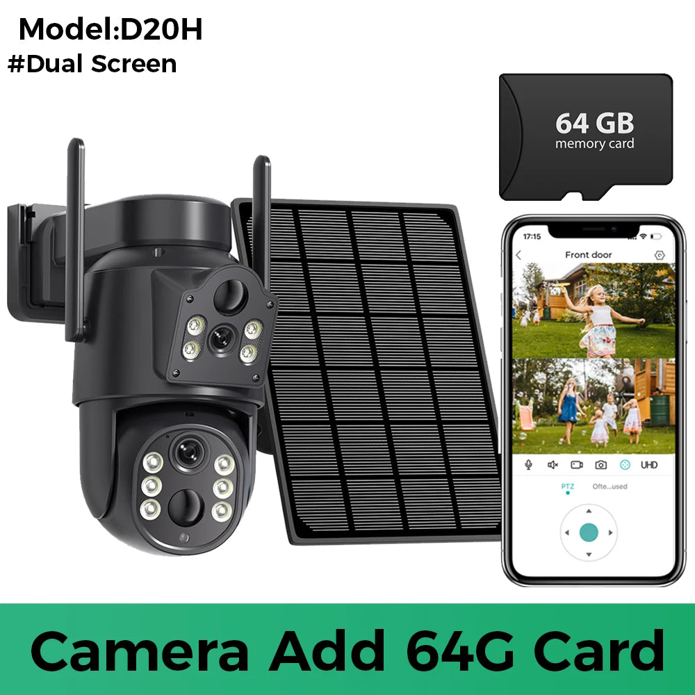 8MP 4K HD Solar WiFi Camera Outdoor