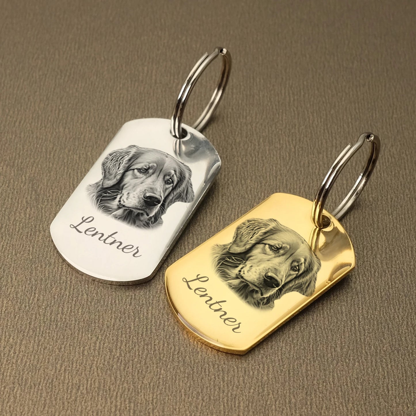 Customizable Stainless Steel Dog Tags