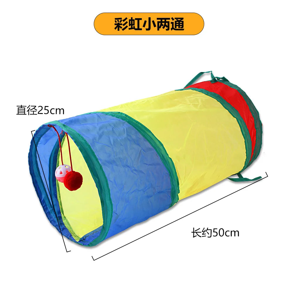 Foldable kitty  S T Y Cross Pass Play Tunnel