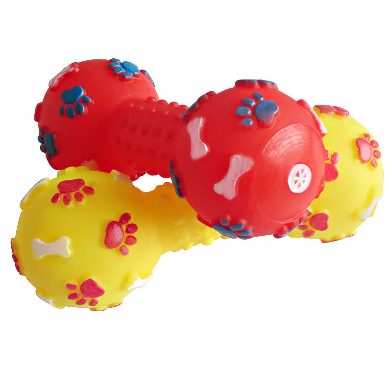 1pcs Pet Sound Polka Dot Squeaky Toy