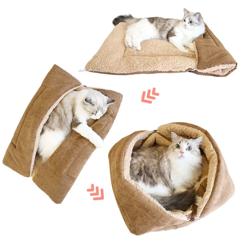 Warm Thickened Cat Bed