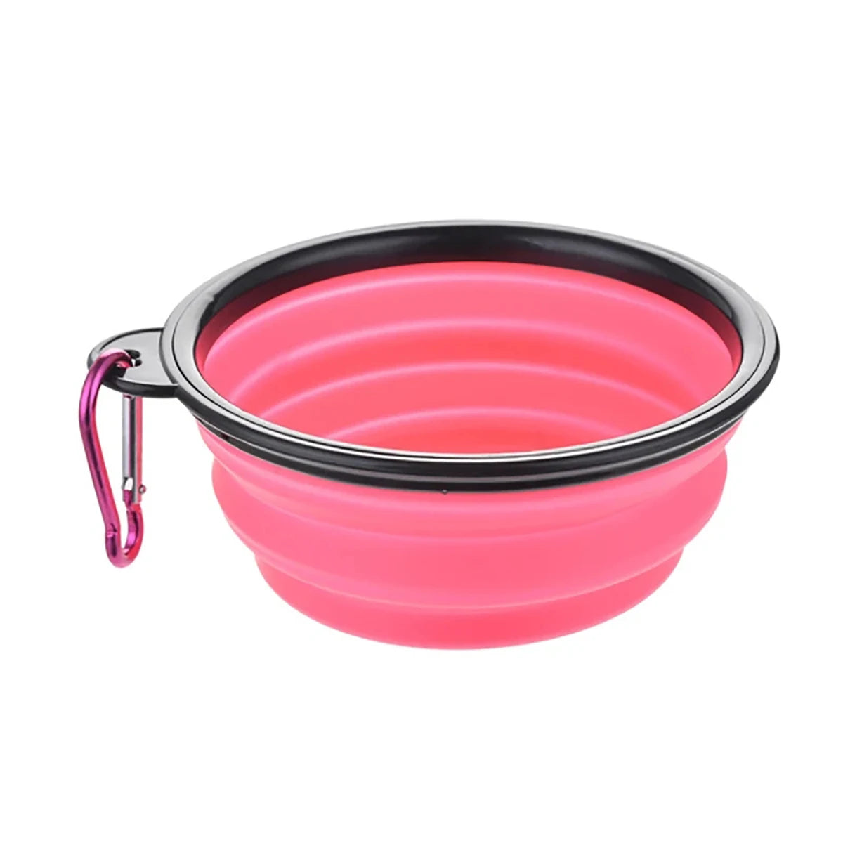 350/1000ml Large Collapsible Pet Folding Silicone Bowl