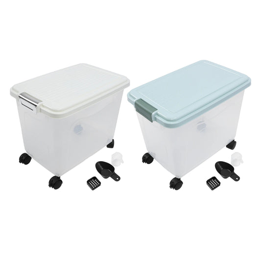 20L PP Sealed Pet Dog Food Storage Container with Wheels