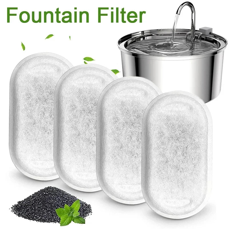 16 Sets Cat Water Fountain Filters for 108Oz/3.2L and 67Oz/2L