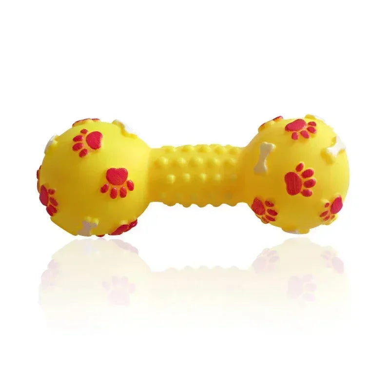 1pcs Pet Sound Polka Dot Squeaky Toy