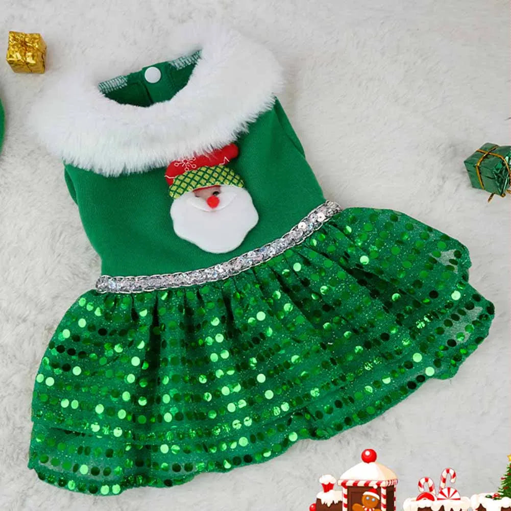 Pet Christmas Dress Costume