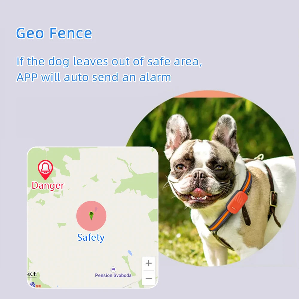 Pet Tracker GPS Electronic Fence Dog Cat Collar