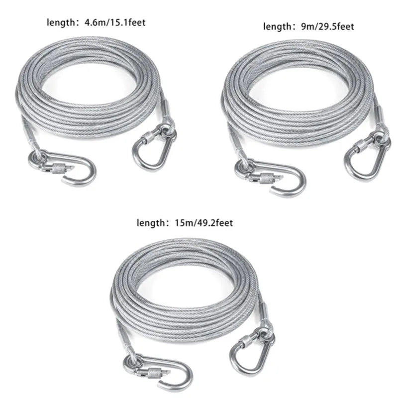 Dog Tie Out Cable Galvanized Steel Wire