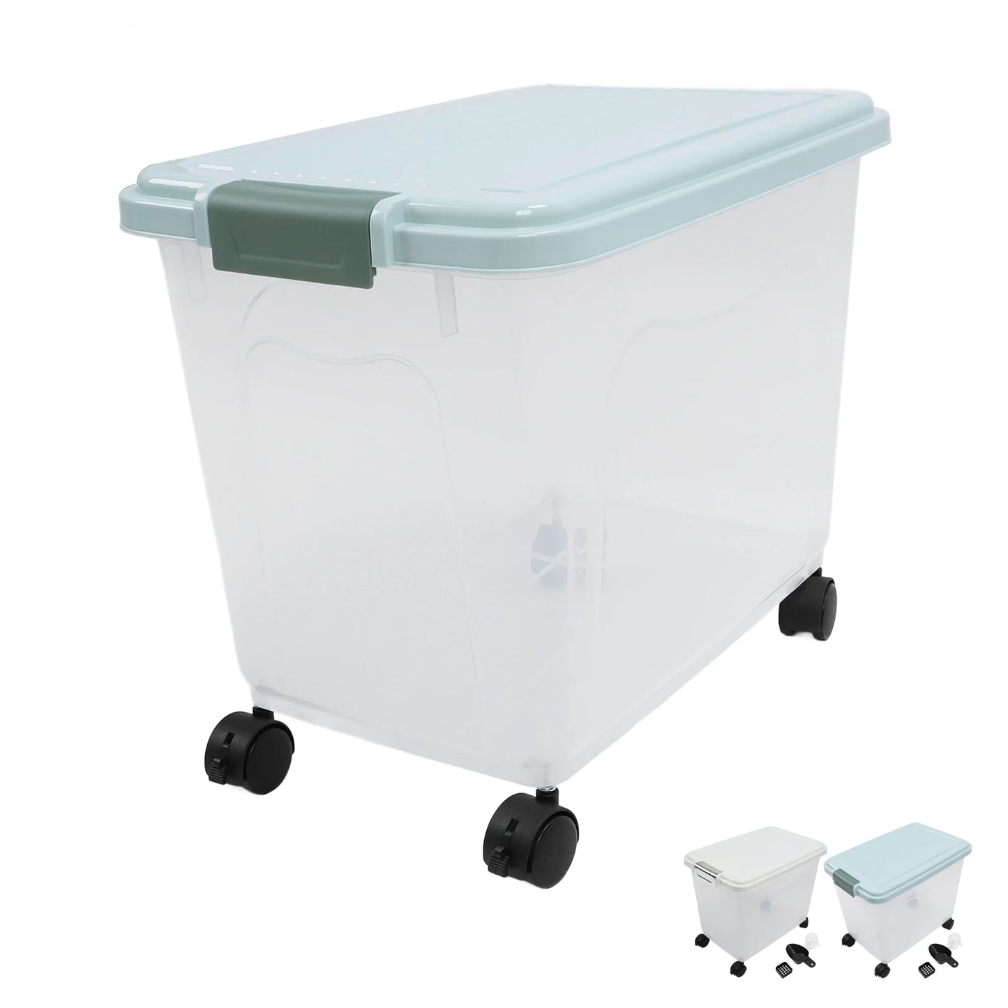 20L PP Sealed Pet Dog Food Storage Container with Wheels