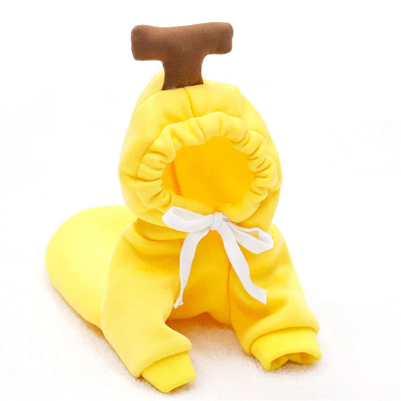 Cute Fruit Dog Clothes for Small Dogs Hoodies Warm Fleece Pet Clothing Puppy Cat Costume Coat for Puppy Small Medium Dogs Cats