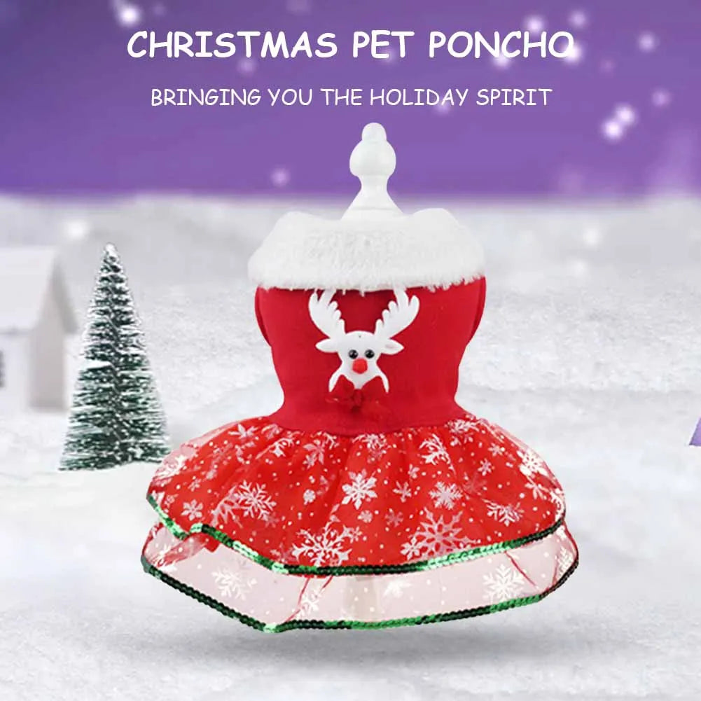 Pet Christmas Dress Costume