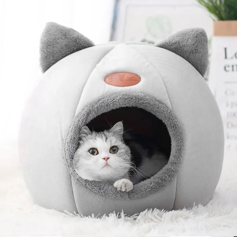 Cat Head Shape Cute And Comfortable Warm Cat House