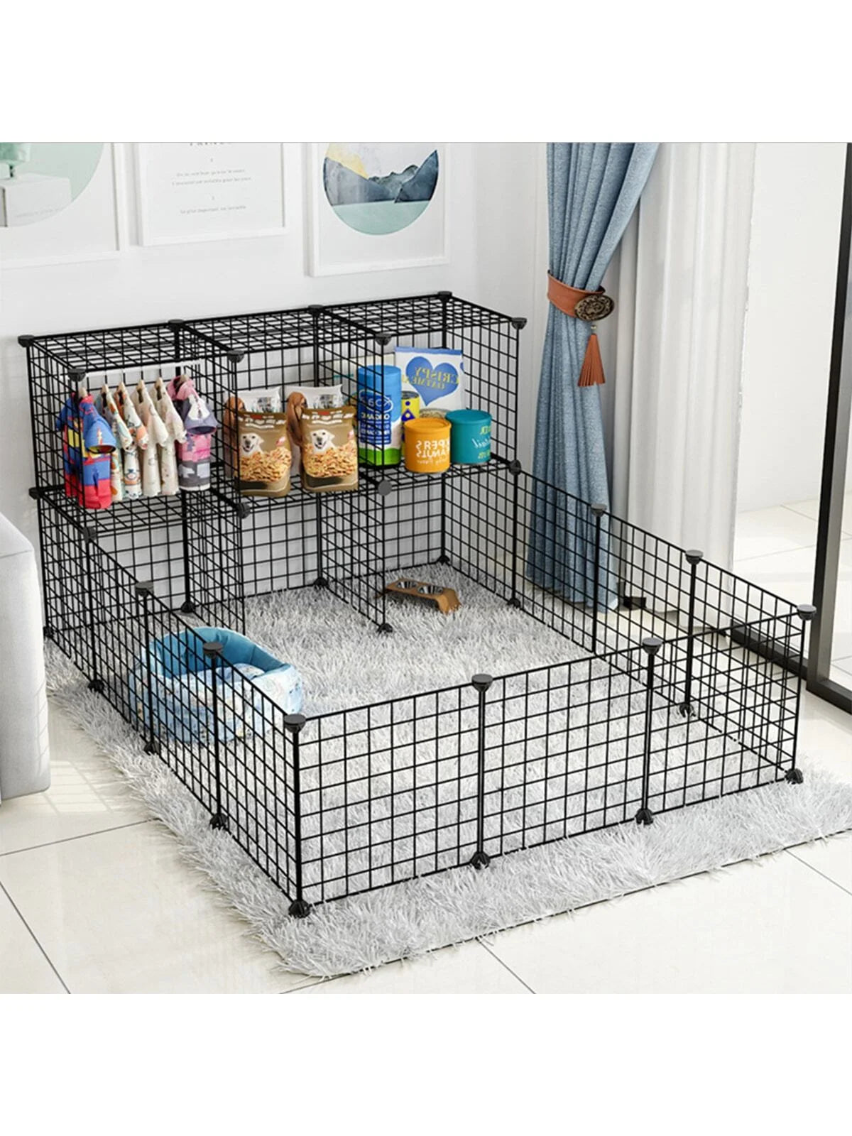 Pet fence DIY iron mesh