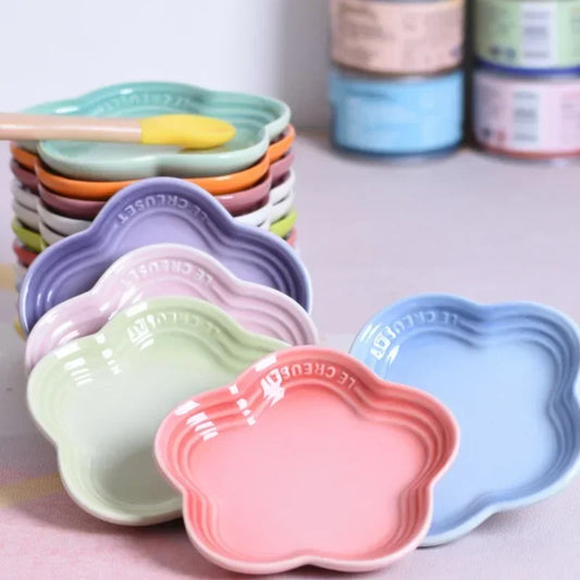 6pcs/sets Ceramic Extra Wide Raised Cats Food Dishes