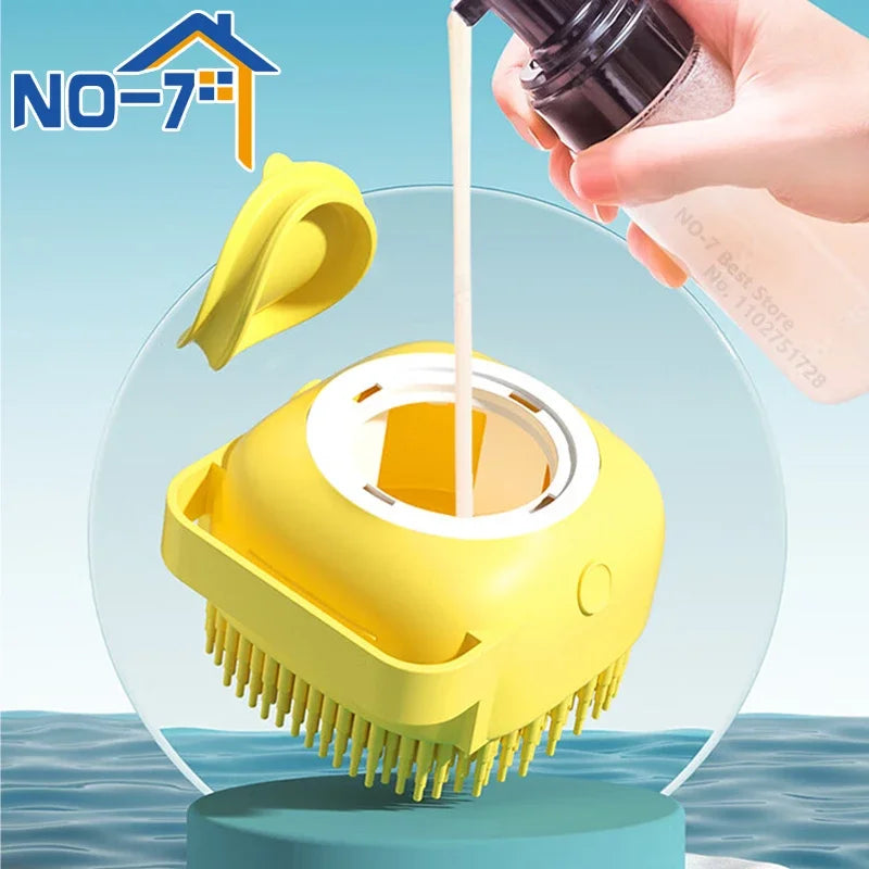 Dog Bath Brush Silicone Pet Shampoo Brush