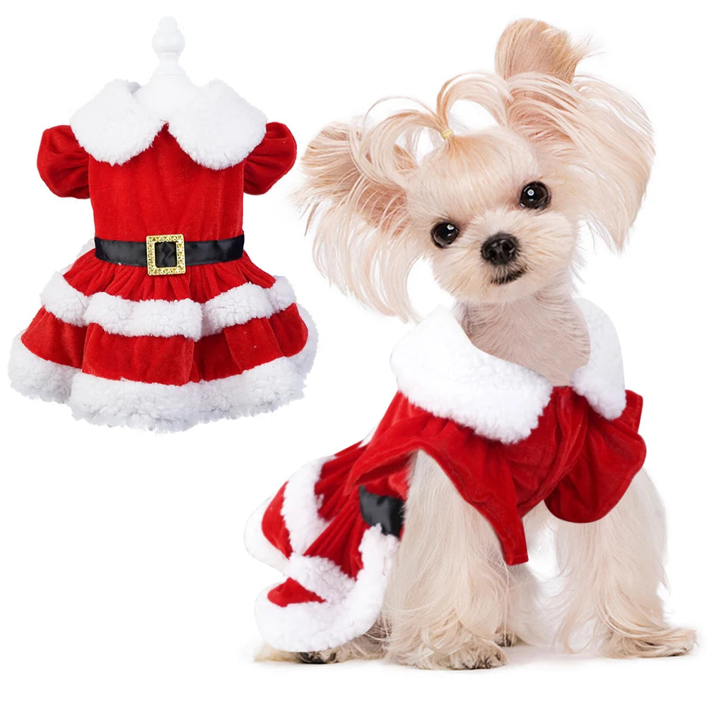 Christmas Dresses for Small Dogs Cats