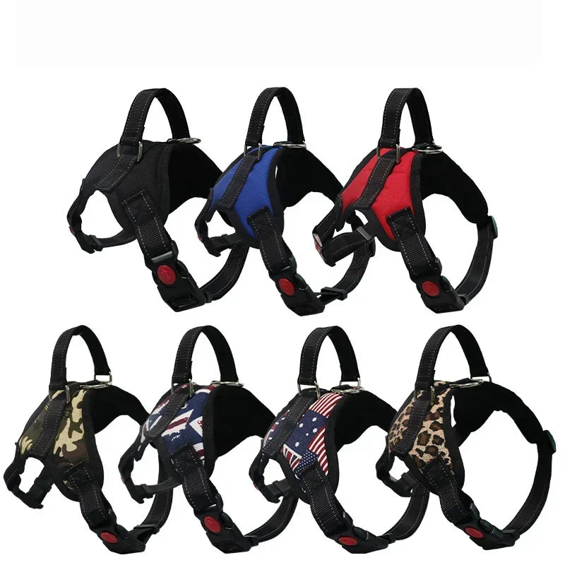 Pet Dogs Adjustable Harness  and leash Small and Large Dog Leash Reflective