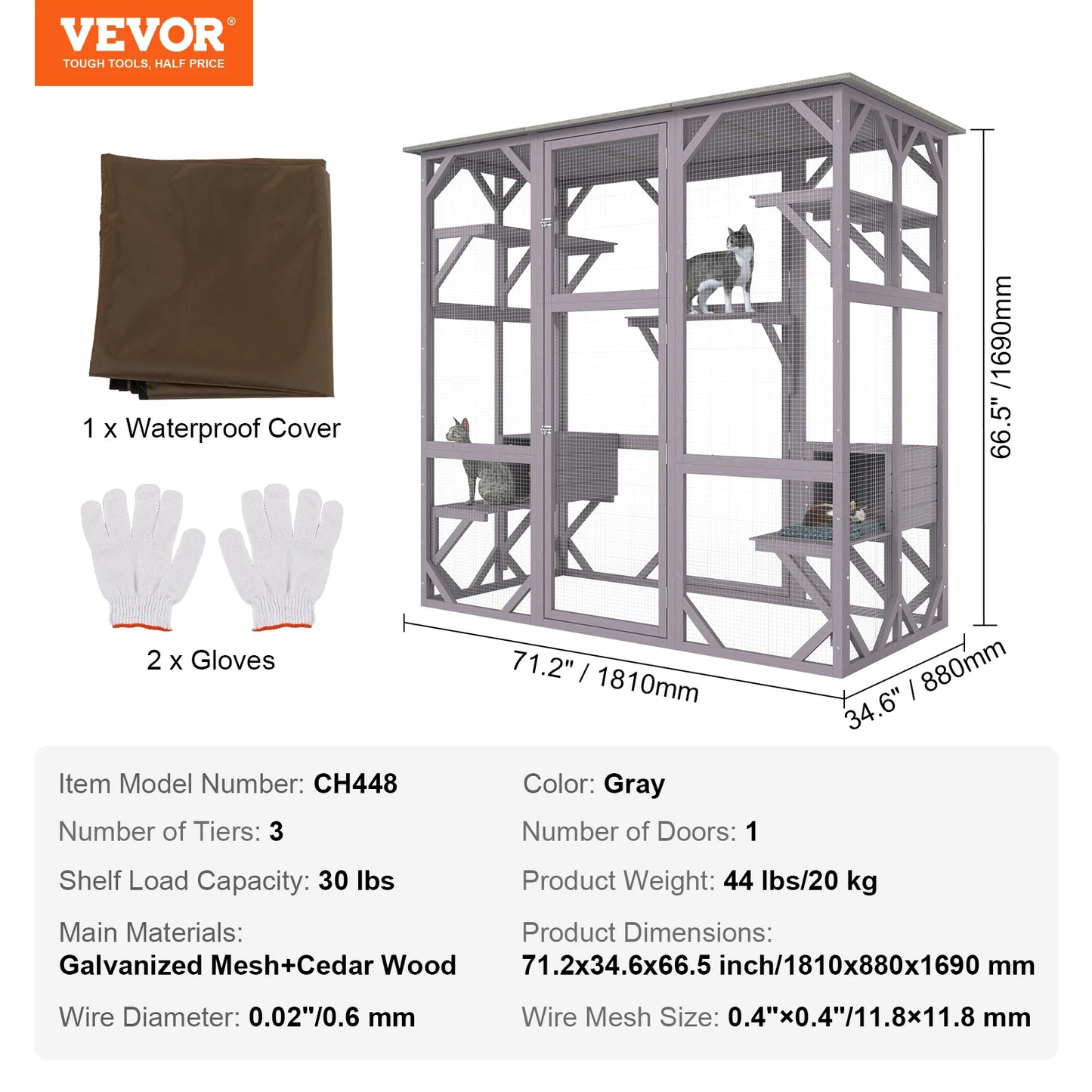 VEVOR Cat House Outdoor