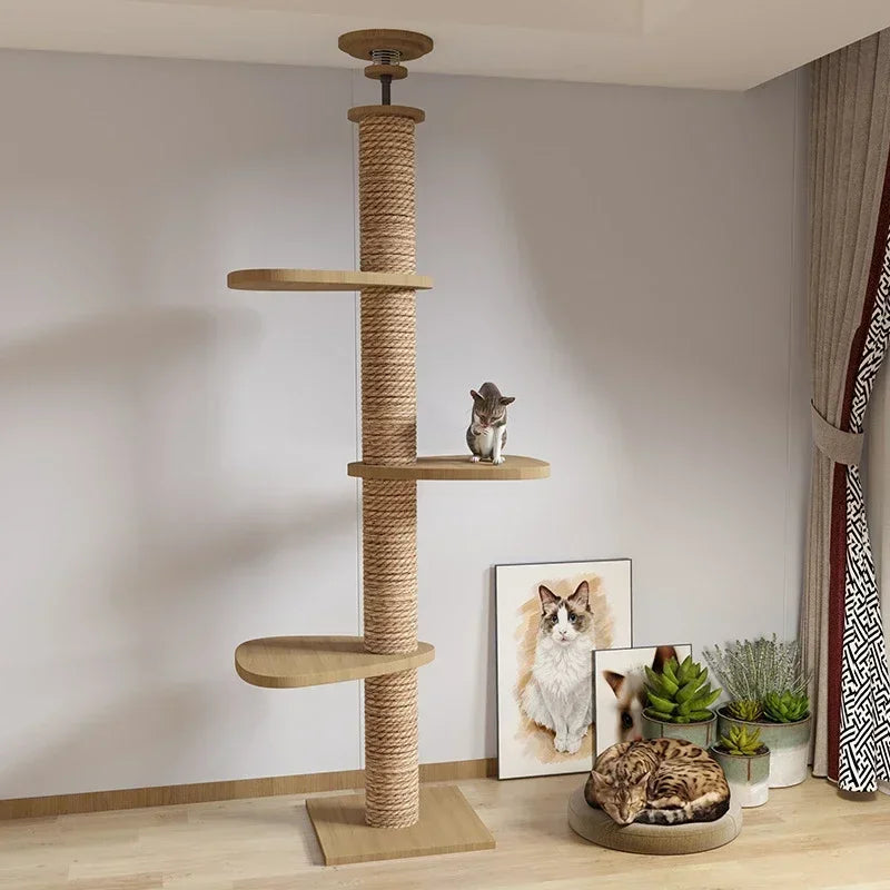 Cats Tree Solid Wood Pets Furniture