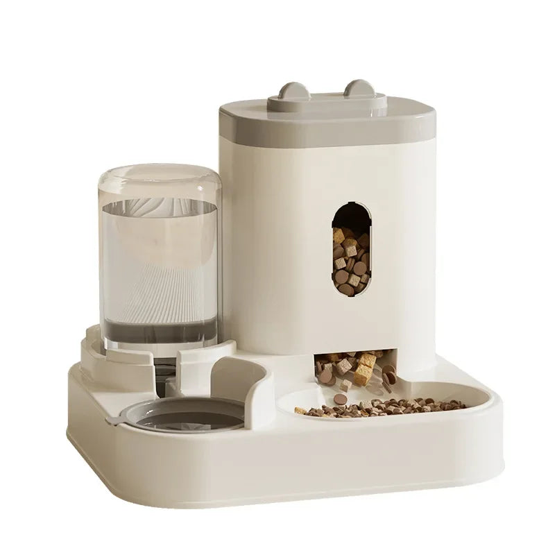 Automatic Feeder Cat / Dog Food Bowl With Water Fountain