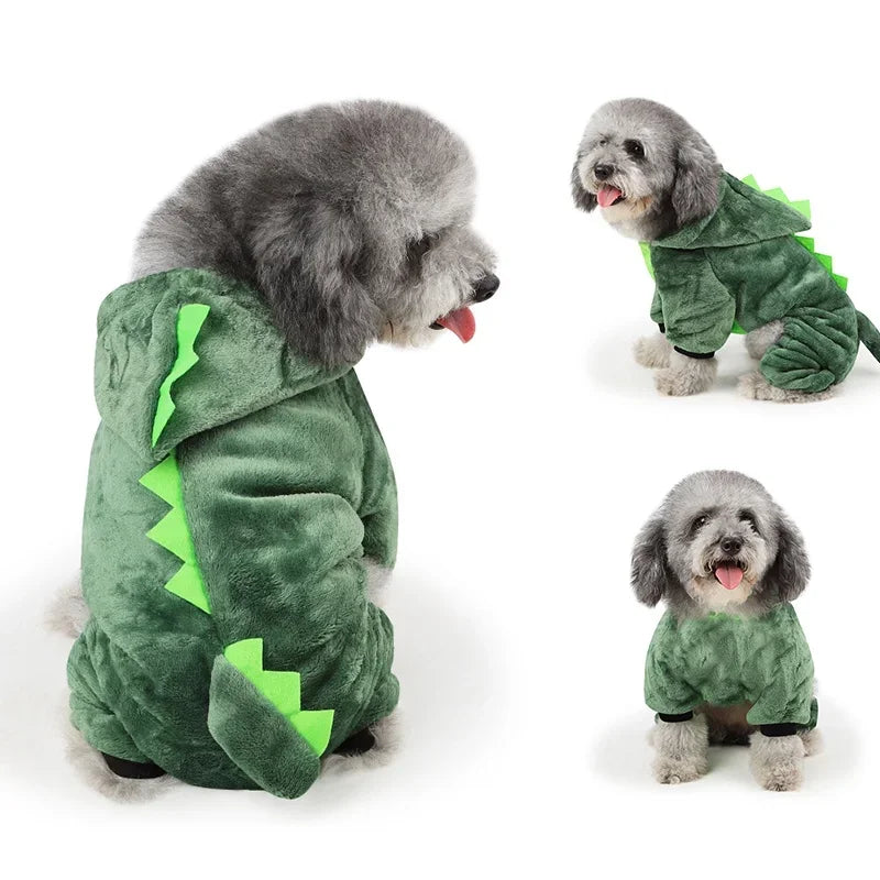 Fleece Soft Warm Pet Dog Jumpsuits Clothing for Dogs Pajamas  Pet Hoodies Chihuahua Teddy Costume Ropa Perro