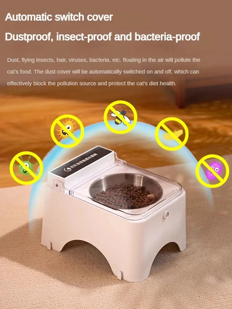 Infrared Sensor Auto Open Cover Food Dispenser