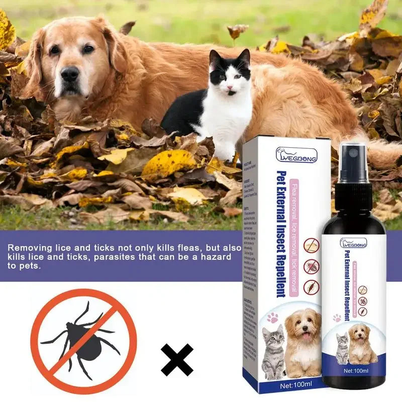 100ml Pet Dog Cat Anti Flea Drops