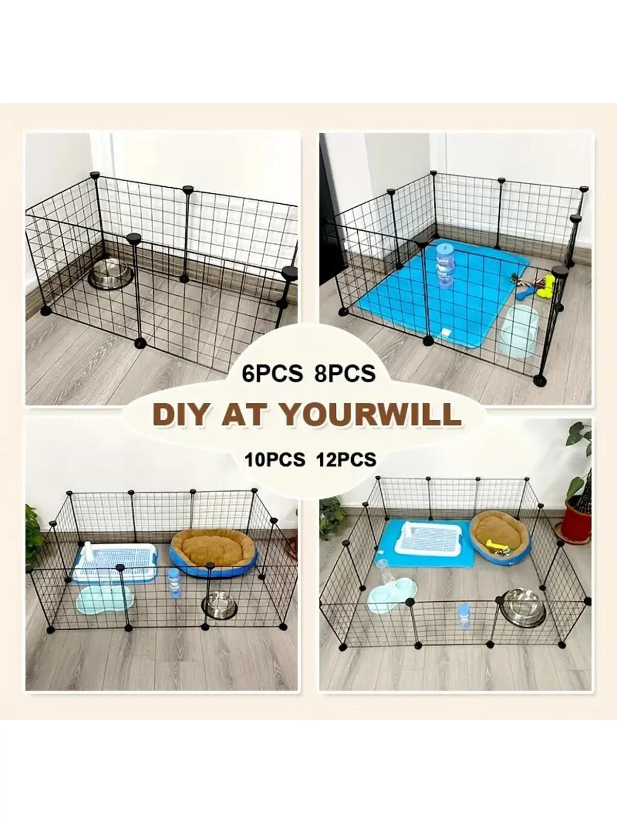 Pet fence DIY iron mesh