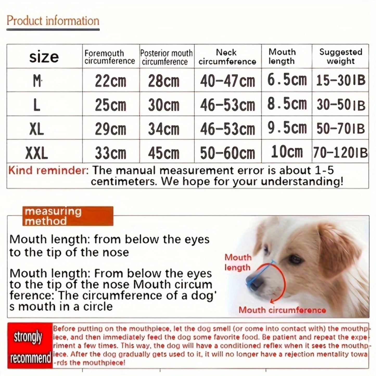 Dog Muzzle For Preventing Biting And Barking,