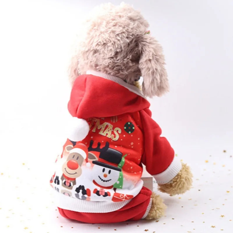 Christmas Pet Clothes Dog Hoodies