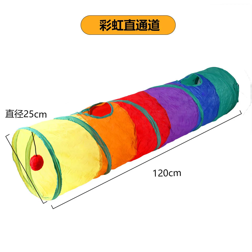 Foldable kitty  S T Y Cross Pass Play Tunnel